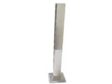 Coluna Torre Pinça 2 Furos para Guarda Corpo de Vidro em Aço Inox 304 60cm