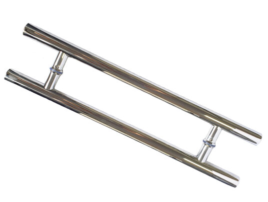 Puxador Porta Pivotante Portão Duplo Inox 304 100cm Redondo Puxador Porta Pivotante Portão Duplo Inox 304 100cm Redondo