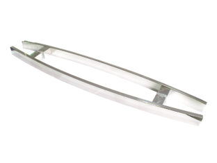 Puxador Porta Pivotante Portão Duplo Inox 304 100cm Chato Curvo Puxador Porta Pivotante Portão Duplo Inox 304 100cm Chato Curvo