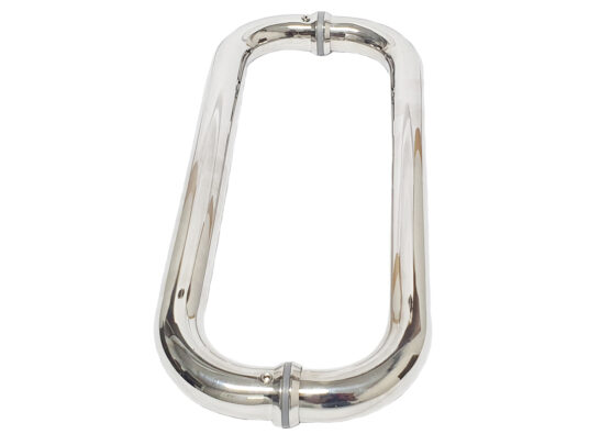 Puxador Porta Pivotante Portão Duplo Inox 304 30cm Oval Puxador Porta Pivotante Portão Duplo Inox 304 30cm Oval