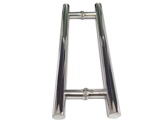 Puxador Porta Pivotante Portão Duplo Inox 304 40cm Redondo Puxador Porta Pivotante Portão Duplo Inox 304 40cm Redondo