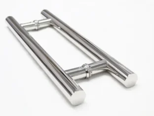 Puxador Porta Pivotante Portão Duplo Inox 304 45cm Redondo Puxador Porta Pivotante Portão Duplo Inox 304 45cm Redondo