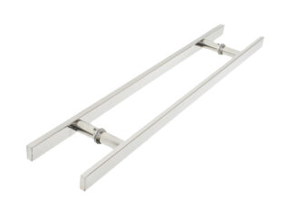 Puxador Porta Pivotante Portão Duplo Inox 304 45cm Chato Puxador Porta Pivotante Portão Duplo Inox 304 45cm Chato