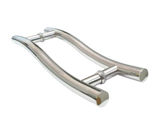 Puxador Porta Pivotante Portão Duplo Inox 304 45cm S Puxador Porta Pivotante Portão Duplo Inox 304 45cm S