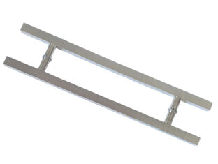 Puxador Porta Pivotante Portão Duplo Inox 304 80cm Quadrado Puxador Porta Pivotante Portão Duplo Inox 304 80cm Quadrado