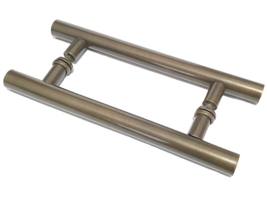 Puxador Porta Pivotante H em Alumínio 30cm Puxador Porta Pivotante H em Alumínio 30cm