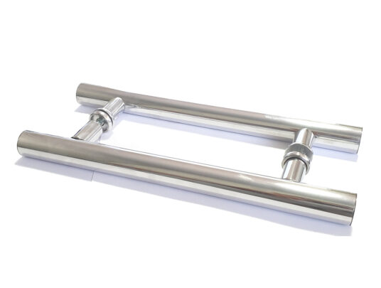 Puxador Porta Pivotante H em Alumínio 60cm Puxador Porta Pivotante H em Alumínio 60cm