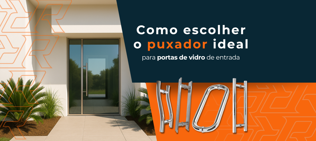 Como escolher o puxador ideal para portas de vidro de entrada Como escolher o puxador ideal para portas de vidro de entrada